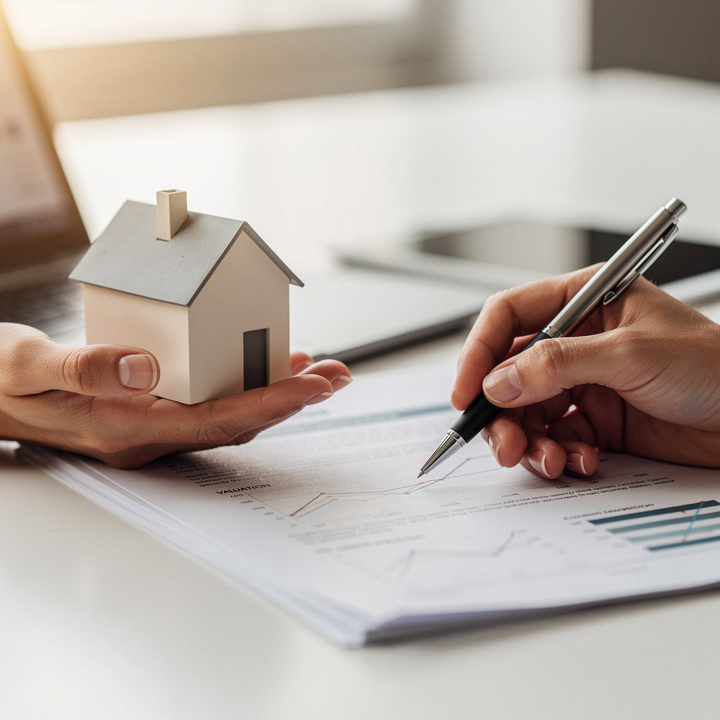 VALUE REAL ESTATE agent reviewing property documents with a client in San Diego